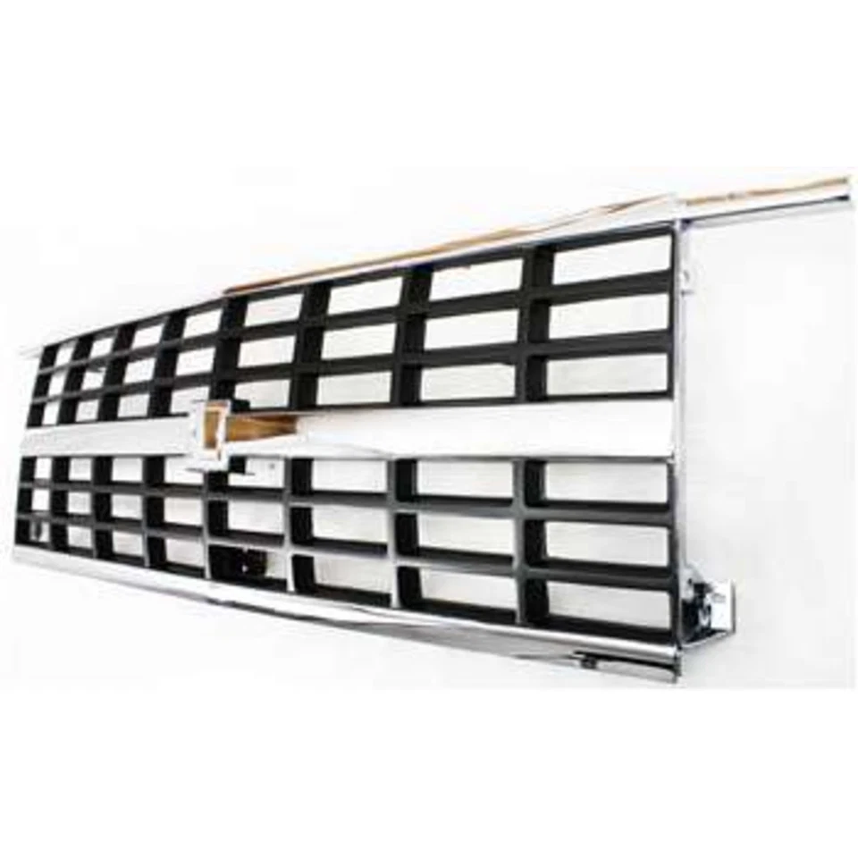 Grelha grelha cromada e argentina para 89-91 Blazer Suburban R/V com faróis duplos - Imagem 3 de 4