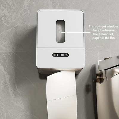 Grey Automatic Paper Towel Dispenser Touchless Wall Mount Smart Electric T