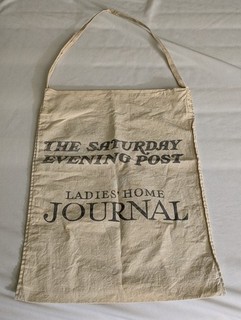 White Fabric Delivery Bag Saturday Evening Post Ladies Home Journal