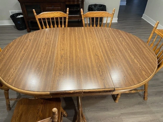 Juego de mesa de comedor cocina 6 con sillas Foto 4 de 4