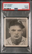 1936 Goudey Joe Vosmik PSA 4 (MK) Cleveland Indians Vintage