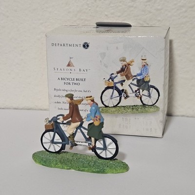 ''A Bicycle Built for Two'' Dept 56 Seasons Bay #53421 Collectible Accessory 