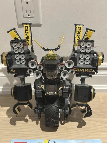 LEGO Ninjago Movie Quake Mech 70632 100% Complete Instructions + All Mini-figs