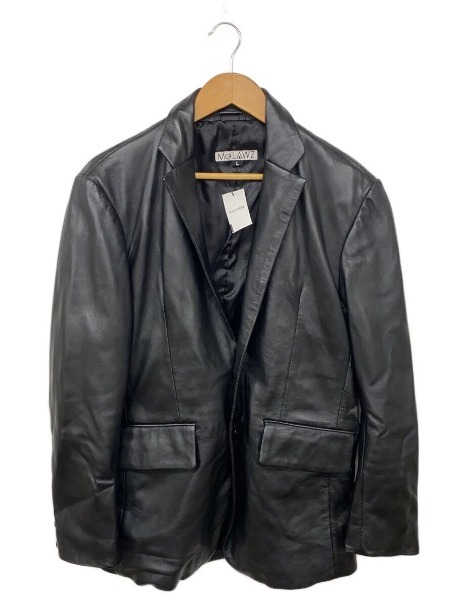 Molawz/Single Rider Jacket/L/Sheep Leather/Blk/Plain Color 3567