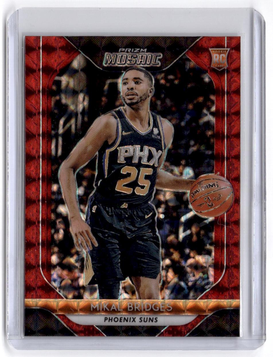 2018-19 Panini Mosaic Prizm - Mikal Bridges #74 Rookie (RC)  Red - Phoenix Suns
