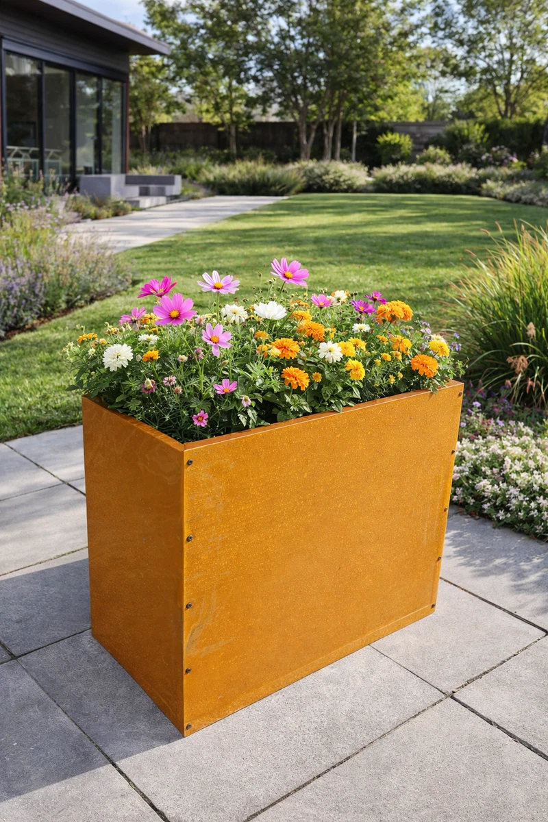 blumenständer metall design Blumenständer Metall mit 8 Eimern