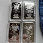 Lot of 10  X  1 Troy oz Bars (10) .999 Fine Silver Bars Sealed
