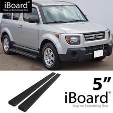 Running Board Side Step Nerf Bars 5in Aluminum Black Fit Honda Element 03-11