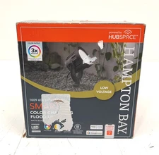 Hampton Bay Smart 650 Lumen Low Voltage Black LED RGB  Landscape Flood Light
