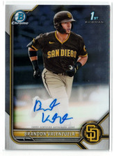 2022 1st Bowman Chrome RC AUTO Brandon Valenzuela #CPA-BV! Rookie! Autograph!