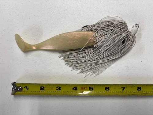 Drifter Tackle Dick Pearson Jig-A-Beast Musky Jig - White Color - 2 oz - Picture 2 of 2