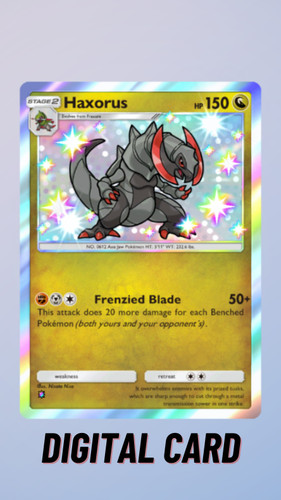 Haxorus Shiny Mega Shine Pokemon TCG Pocket 1 Star ⭐ (English)