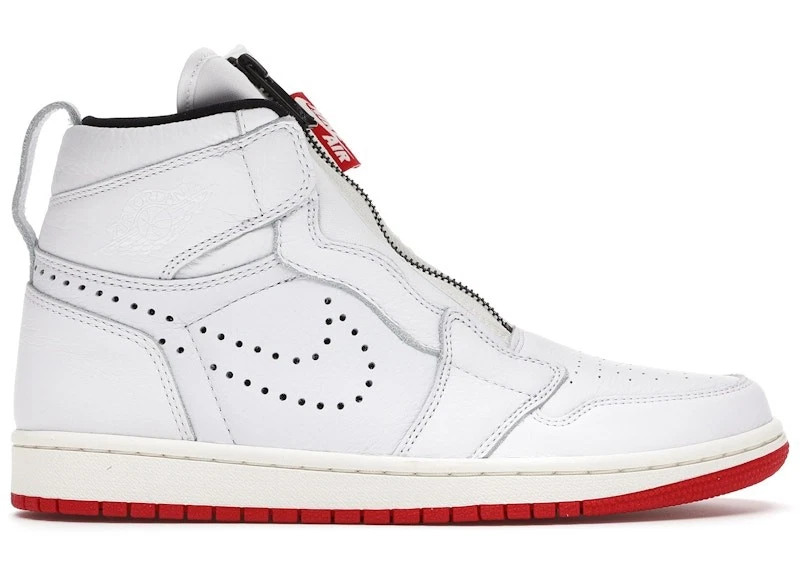 Jordan 1 Retro Zip High White University Red for Sale