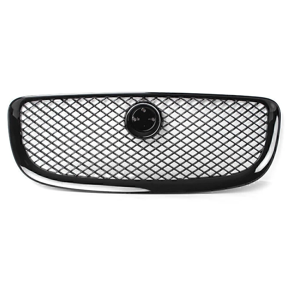 Black Upper Grill Radiator Grille For Jaguar XJ 2010 2011 2012 2013 2014 2015 Foto 2 de 4