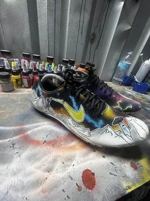 1 of 1 Custom Puma Track Spikes Galaxy Alien