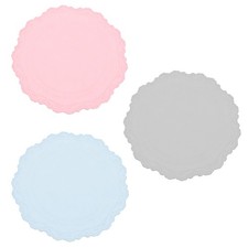 3Pcs Round Wax Seal Silicone Pad, Pink/Blue/Grey Wax Seal Mat