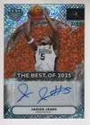 JAMIER JONES 2025-26 BOWMAN UNIVERSITY BEST BASKETBALL AUTOGRAPH CARD #D 07/25