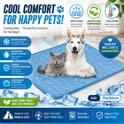 Extra Large Cooling Mat for Dogs Cats Summer Pet Bed Ice Pad Sofa Blanket
