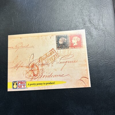 Jb16 Guinness Book Of Records 1992 #3 most Expensive Stamps 1847 One Penny