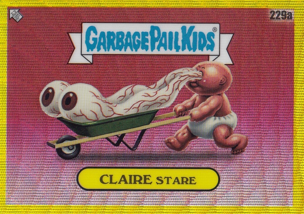 CLAIRE STARE 275 TOPPS CHROME GPK YELLOW WAVE REFRACTOR 229A