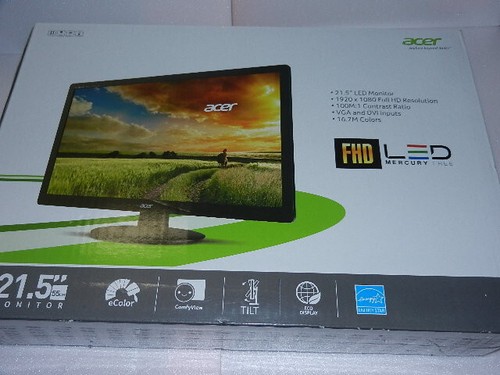 pls read new no warranty Acer S220HQL LCD computer monitor FHD VGA DVI S220 PC - Picture 2 of 9