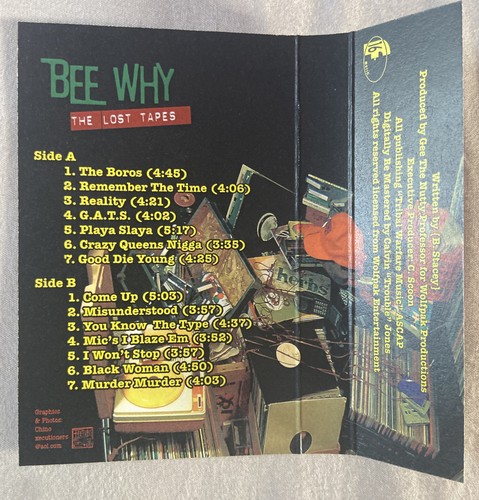 BEE WHY THE LOST TAPES CASSETTE 2014 NM RARE INDIE RAP - Picture 5 of 5