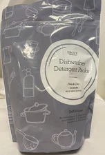 Grove Collaborative Dishwasher Detergent Pks. Free & Clear 20 Pks. 94% Biobased