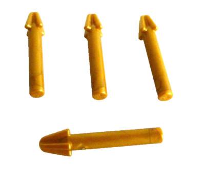 4 x LEGO  18041 City,Sperr,Harpoon Spike in pearl,goldfarben Neuware