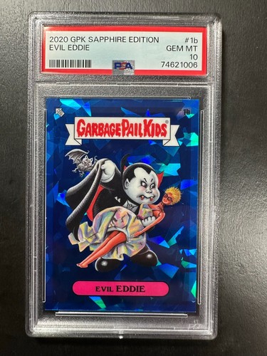 2020 Garbage Pail Kids Sapphire Evil Eddie PSA 10 GEM MINT #1b