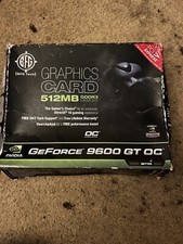 GeForce 9600 GT OC 512 MB GDDR3 Graphics Card NEW 