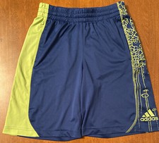 Youth Size Small Adidas Green And Blue Shorts Has A Few Snags