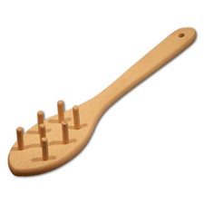 Spaghettiheber Spaghettizange Spaghettilöffel Heber aus Buchenholz L 30 cm