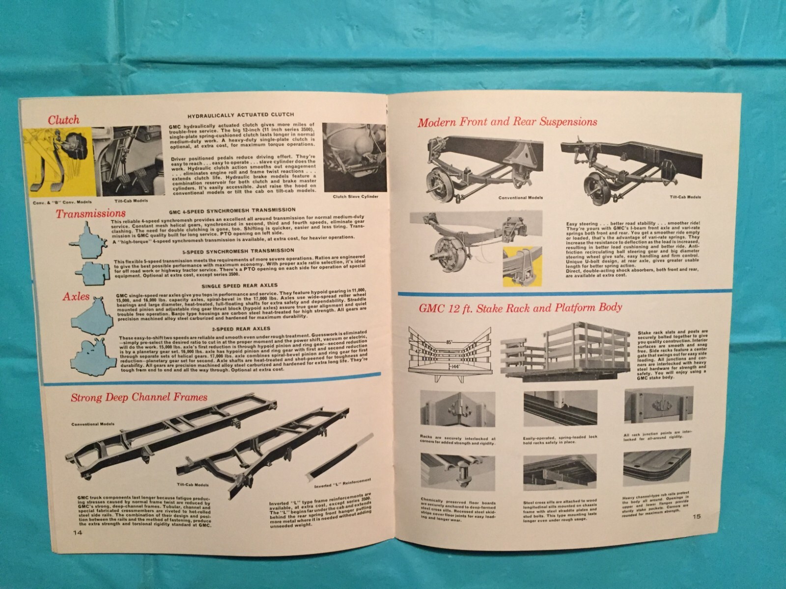 1964 GMC "TRUCKS & TRACTORS" Truck Dealer Sales Brochure eBay