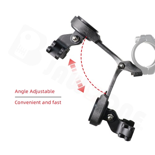 Soporte de computadora para manillar de bicicleta para Garmin Wahoo Giant GoPro con montaje de luz - Imagen 5 de 12
