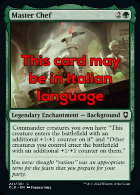 MTG 4x MASTER CHEF EXC - CHEF CUOCO 241 - CLB - MAGIC