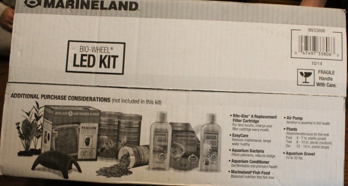 Marineland Aquarium with Biowheel LED Kit New Unopened includes
