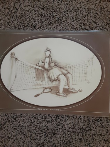 Lot of 3 VTG GARY PATTERSON Witty GOLF Laminated Prints 17.5" X 12" - Picture 6 of 7