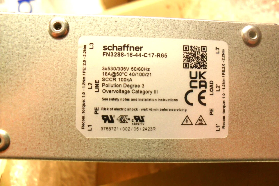 Schaffner FN3288-16-44-C 17-R65 - Nueva caja de fábrica Foto 3 de 4