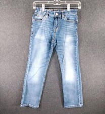 Cat  Jack Boys Jeans Size 10 straight adjust-waist blue SEE   BB37.1GA-2063