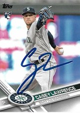 Casey Lawrence Seattle Mariners 2017 Topps Update Signed Card