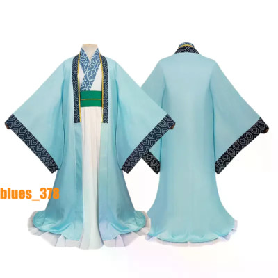 New Ya Boy Kongming Cosplay Costume Mens Hanfu Dress Hat Anime Halloween Outfit