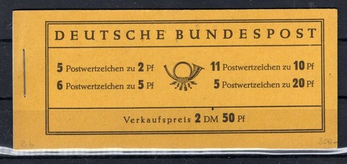 BUND Brand Booklet MH2b Perfect ** MNH MINT 320EUR (CA7261