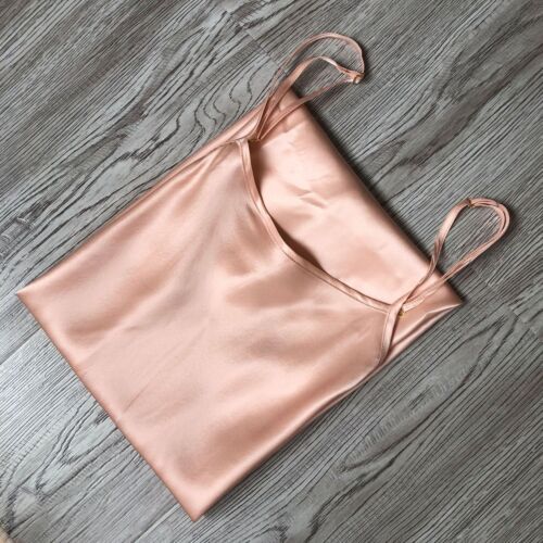 Mujeres 16MM Seda Cami Vestido sin Mangas Completo 100% Seda Bajo Vestido Ropa Interior Chemise - Imagen 24 de 42