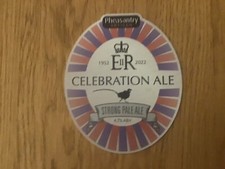 Queen Elizabeth II 70th Jubilee Celebration Pump Clip Pheasantry Brewery Royalty