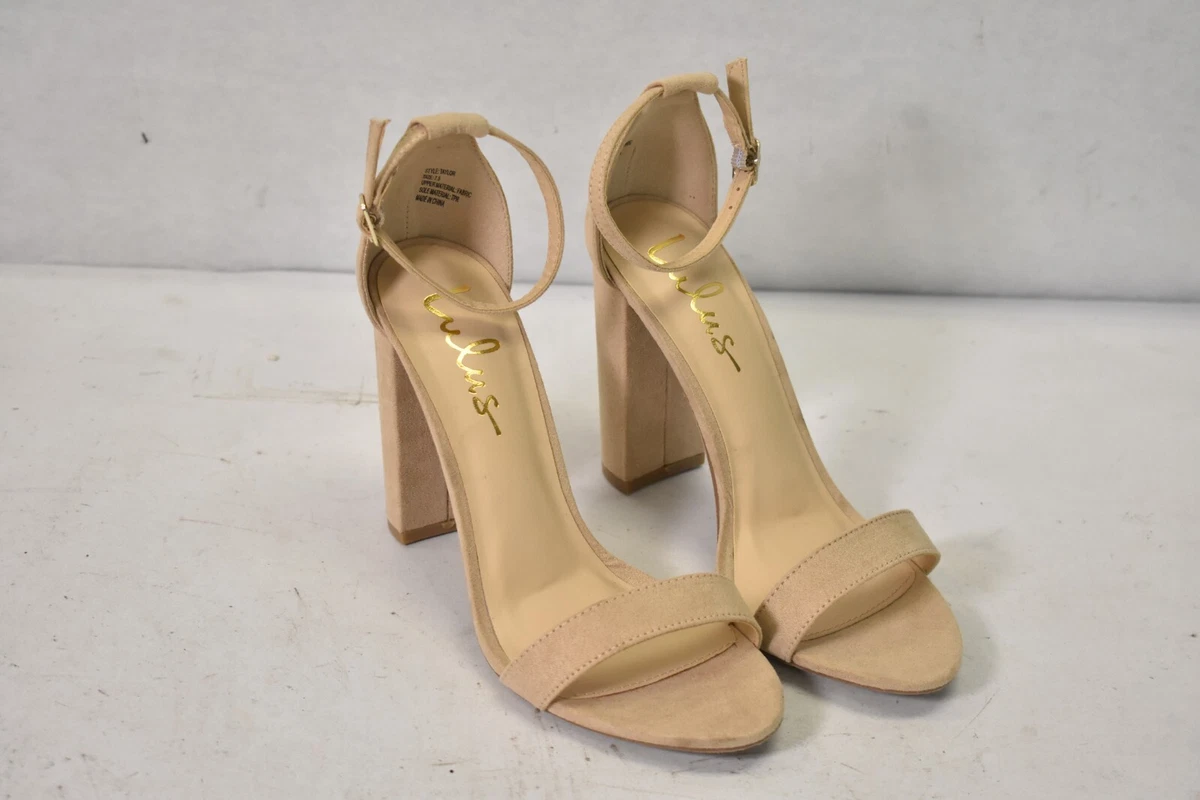 Trendy Natural Heels - Vegan Suede Heels - Lace-Up Heels - $28.00 - Lulus