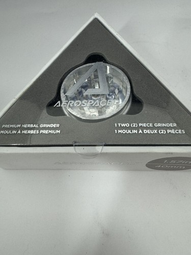 Aerospaced 1.6" 2 Piece Herb Grinder - Silver - 40mm - New - Picture 5 of 6