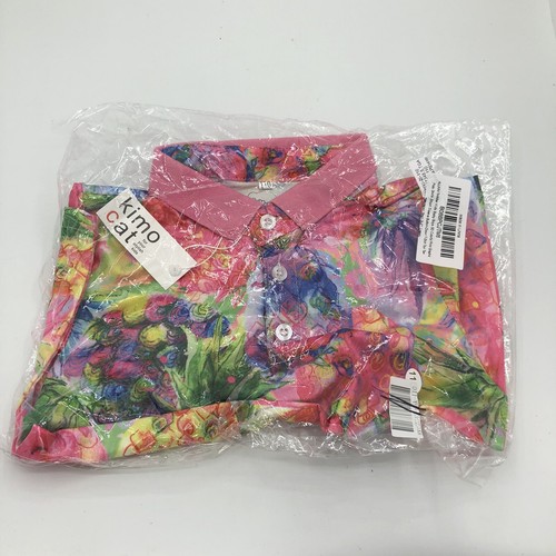 Alunni Toddler Kids Polo Shirt Size 3-4T 110 Print Colorful Print Short Sleeve - Picture 8 of 12