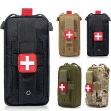 Tactical Molle First Aid Kit Medical EDC Pouch Tourniquet Scissors Waist Pack US
