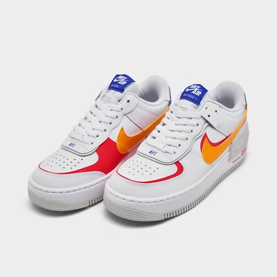 NIB Womens Nike Air Force 1 Low Shadow White Coral Pink Shoes