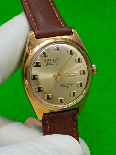 vintage CAUNY watch 17 Rubis Antichoc Mechanical (Manual) - Picture 3 of 12